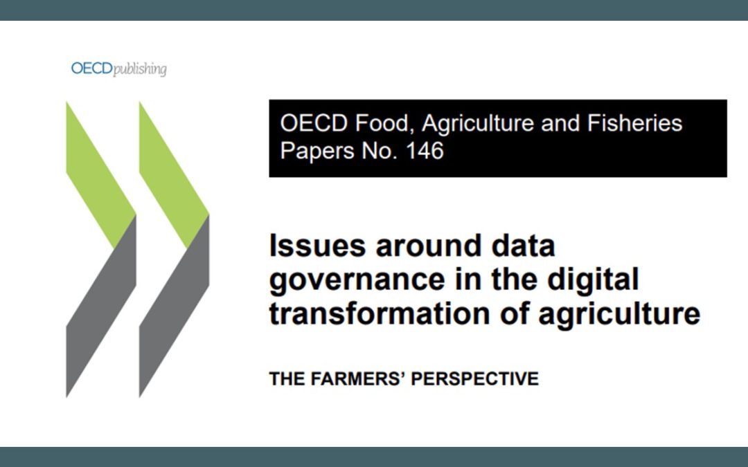 Issues around data governance in the digital transformation of agriculture